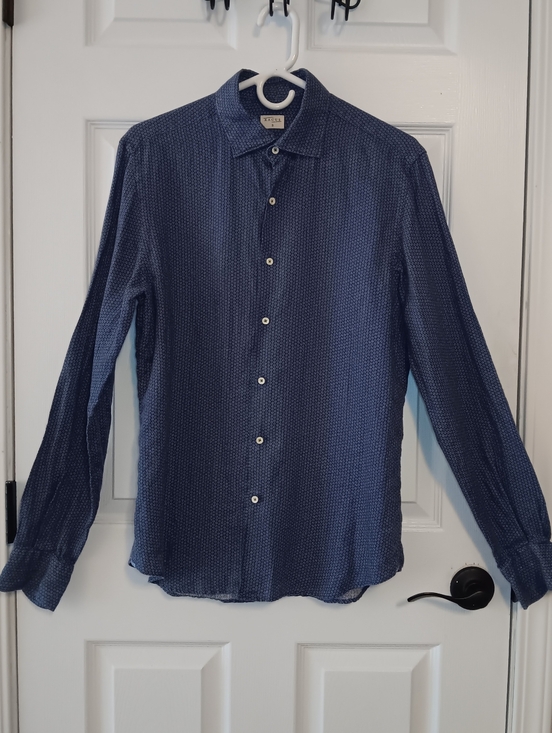 Xacus Other - Xacus Long Sleeve Linen Button-Up Shirt